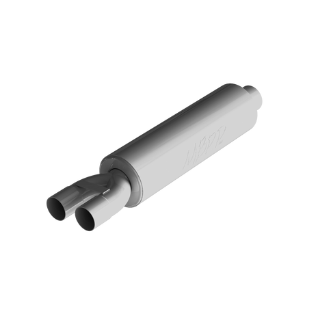 MBRP Muffler Universal Fit Aluminized Steel Amber 3-Inch 2.5-Inch