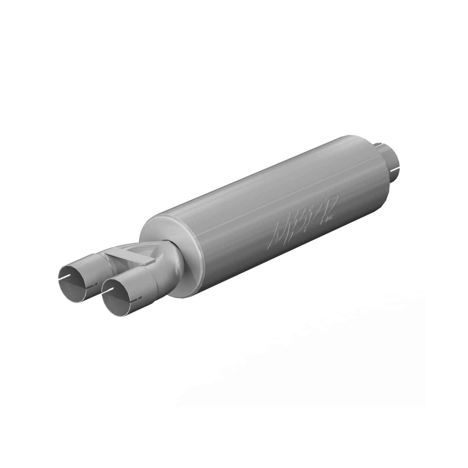 MBRP Muffler Universal Fit T409 Stainless Steel 3-Inch 2.5-Inch