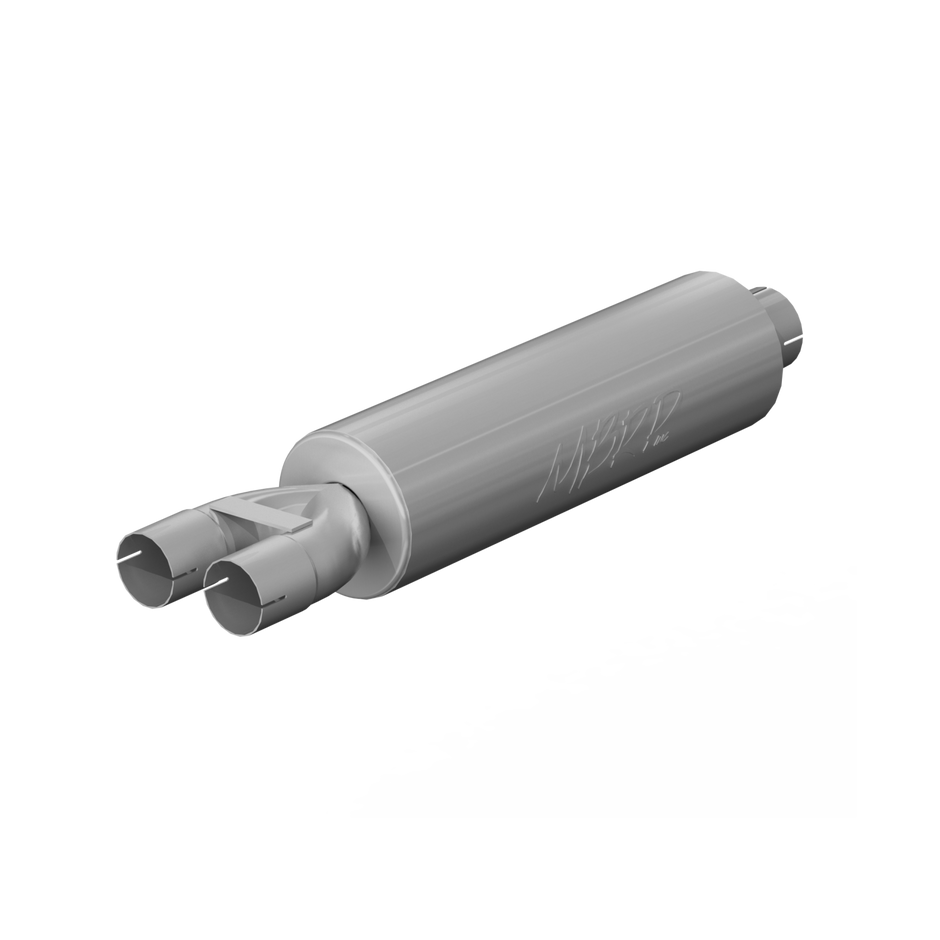 MBRP Muffler Universal Fit T409 Stainless Steel 3-Inch 2.5-Inch