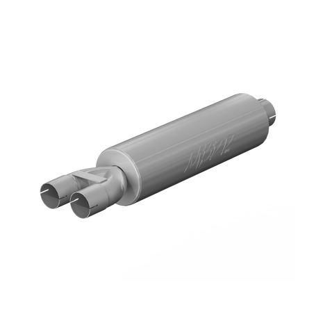 MBRP Muffler Universal Fit T409 Stainless Steel 3-Inch 2.5-Inch