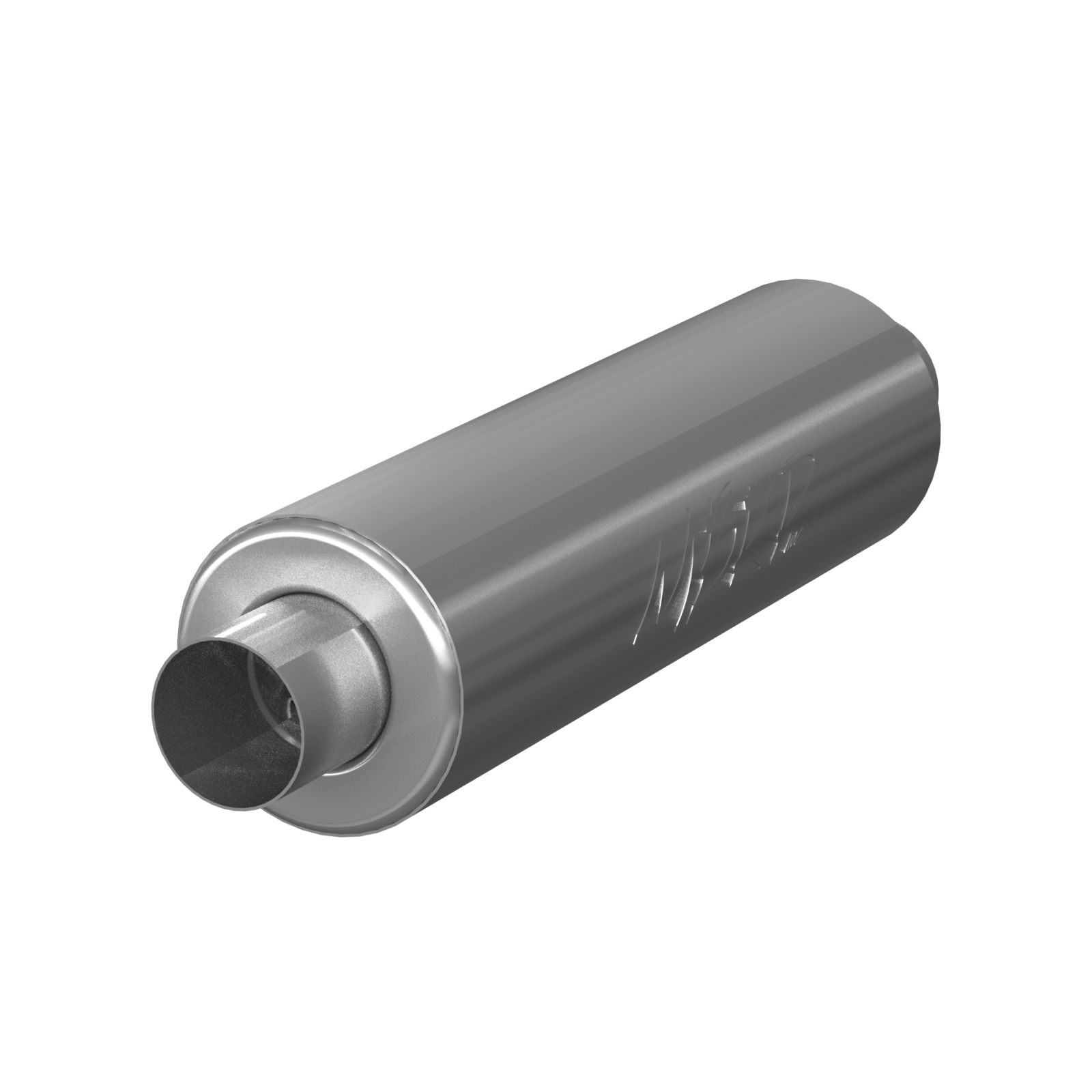 MBRP Muffler Universal Fit T409 Stainless Steel Amber 3-Inch 26-Inch