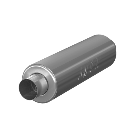 MBRP Muffler Universal Fit T409 Stainless Steel Amber 3-Inch 26-Inch