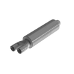 MBRP Muffler Universal Fit T409 Stainless Steel Amber 3-Inch 2.5-Inch