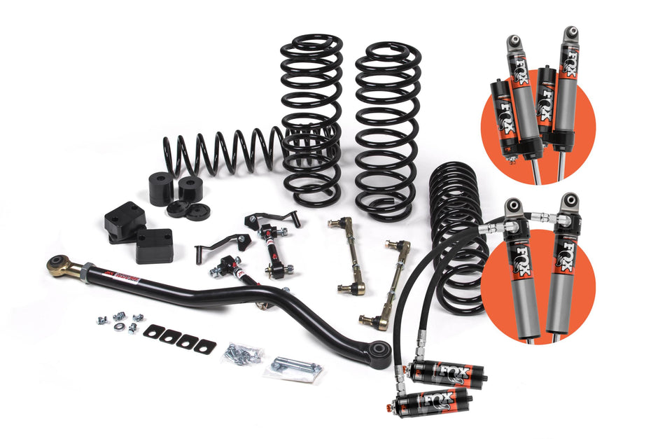 JKS 2.5" J‑Venture Lift Kit w/ Fox 2.5 Elite Shocks — 2018–2024 Wrangler JL (4‑Door)
