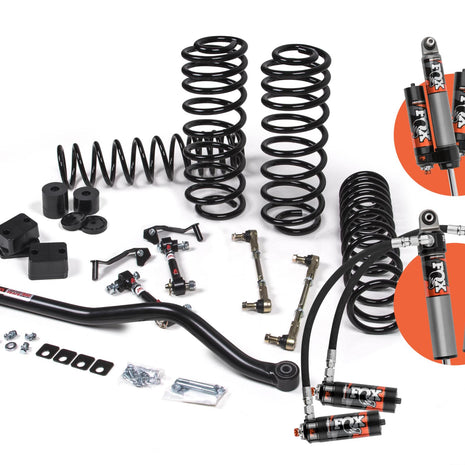 JKS 2.5" J‑Venture Lift Kit w/ Fox 2.5 Elite Shocks — 2018–2024 Wrangler JL (4‑Door)