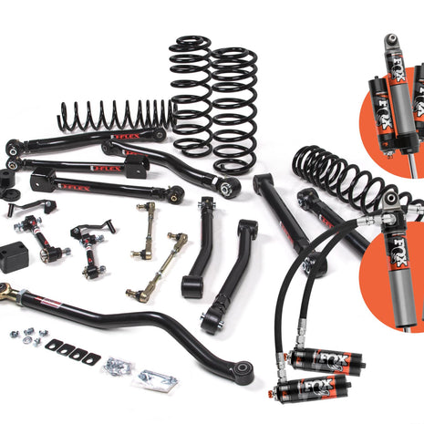 JKS J-Krawl 2.5" Lift Kit w/ Fox 2.5 Elite | 2018–2026 Jeep Wrangler JL 4-Door | Standard-Rate Coils
