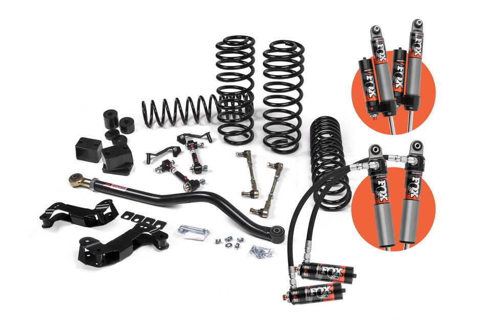 JKS J-Kontrol 2.5" Lift Kit w/ Fox 2.5 Elite DSC | Standard-Rate Coils | 2018–2026 Jeep Wrangler JL 4-Door