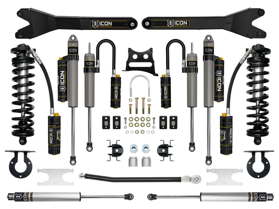 ICON Stage 6 Coilover Conversion System | 2005–2016 Ford F‑250/F‑350 4×4 | 2.5–3" Lift