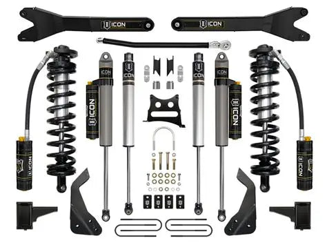 ICON Stage 5 Coilover Conversion System w/ Radius Arms | 2008–2010 Ford F-250/F-350 4x4 | 4–5.5" Lift