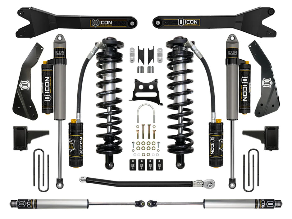 ICON Stage 5 Coilover Conversion System w/ Radius Arms | 2011–2016 Ford F‑250/F‑350 4×4 | 4–5.5" Lift