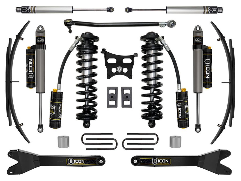 ICON Stage 4 Coilover Conversion System w/ Radius Arms + Expansion Packs | 2023–2026 Ford F-250/F-350 4x4 | 2.5–3" Lift
