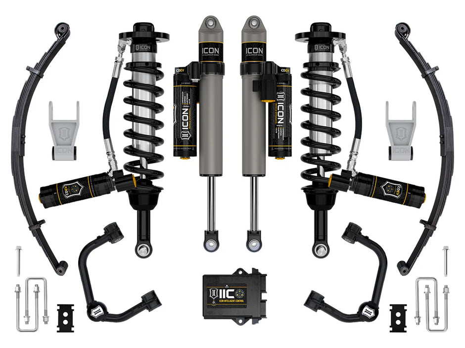 ICON Stage 5 Suspension System Tubular UCA + Leaf Pack | 2021–2023 Ford F‑150 Tremor 4WD | 2.5–3" Lift