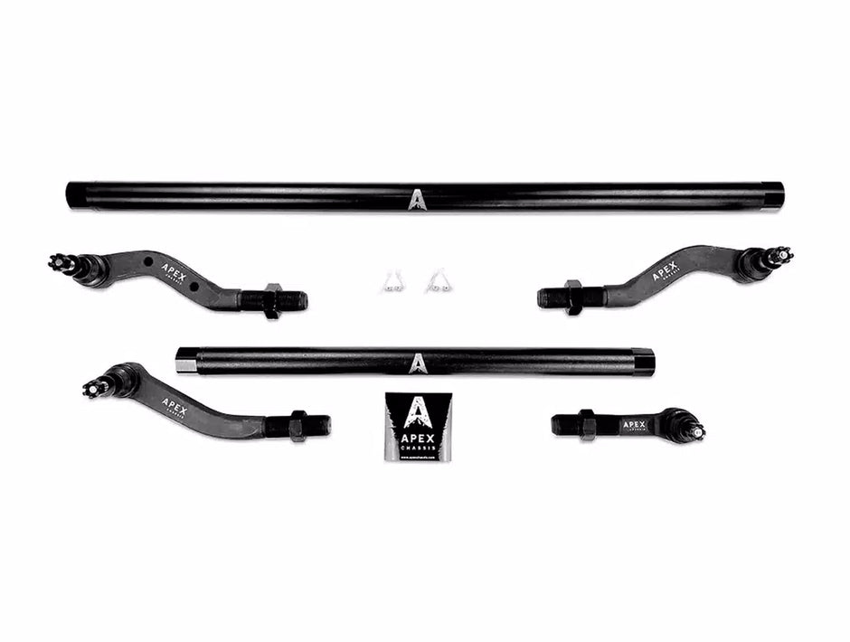 Apex Chassis KIT115-Dana44-YesFlip 2.5-Ton Complete Steering Kit — Flip Over-Knuckle Geometry | 1.75" DOM SAE 1020 Steel | 2018–2026 Jeep Wrangler JL / JLU & 2019–2026 Gladiator JT | Wide-Track Dana 44 M210 | 3.5–6"+ Lift