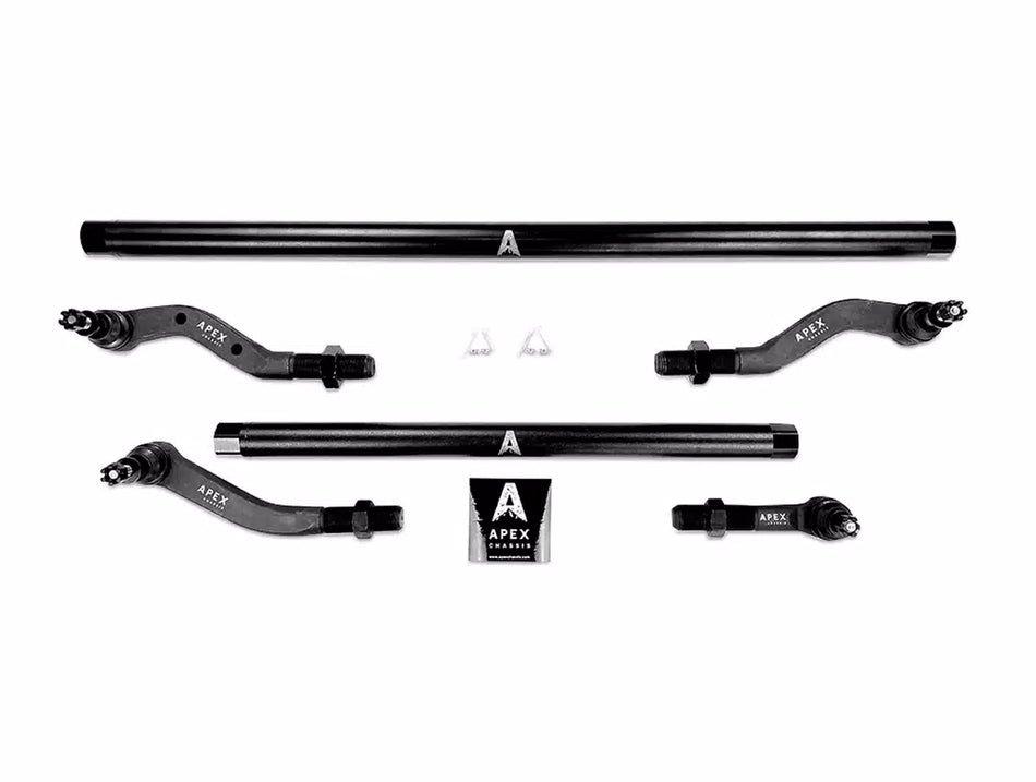 Apex Chassis KIT115-Dana44-YesFlip 2.5-Ton Complete Steering Kit — Flip Over-Knuckle Geometry | 1.75" DOM SAE 1020 Steel | 2018–2026 Jeep Wrangler JL / JLU & 2019–2026 Gladiator JT | Wide-Track Dana 44 M210 | 3.5–6"+ Lift