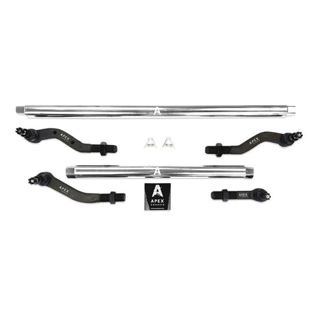 Apex Chassis 2.5-Ton Steering Kit | Dana 30 Polished Aluminum | 2018-2026 Jeep JL/JLU & Gladiator JT