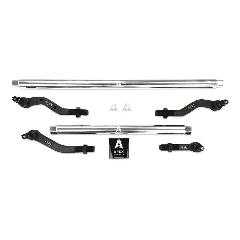 Apex Chassis KIT125-Dana44-YesFlip 2.5-Ton Complete Steering Kit — 2" x 1.75" Polished 7075-T6 Aluminum | High-Steer Flip Geometry | 2018–2026 Jeep Wrangler JL / JLU & 2019–2026 Gladiator JT | Wide-Track Dana 44 M210 | 3.5–6"+ Lift