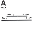 Apex Chassis 1-Ton Steering Kit | Tie Rod + Drag Link | 2007-2018 Jeep Wrangler JK/JKU