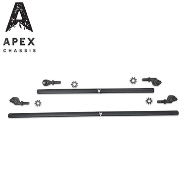 Apex Chassis 1-Ton Steering Kit | Tie Rod + Drag Link | 2007-2018 Jeep Wrangler JK/JKU