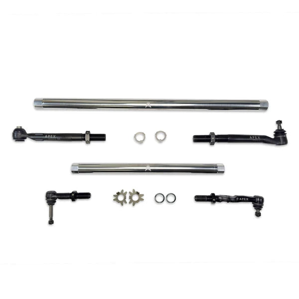 Apex ProLock Steering Kit — SKU: KIT370 — 7075-T6 Polished Aluminum | Ford F-250/F-350 2005–2016 4WD