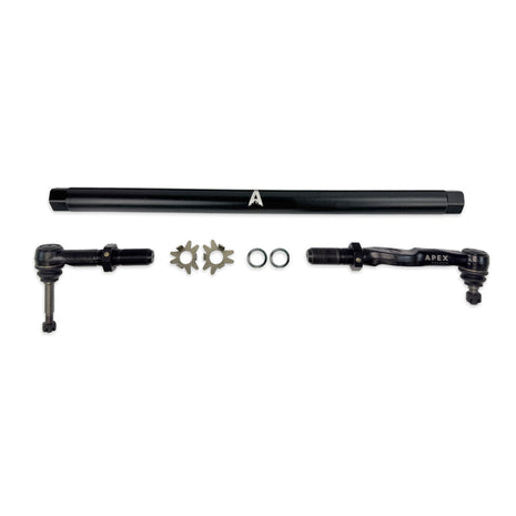 Apex Chassis Heavy Duty Drag Link | Black Aluminum | 2005-2016 Ford F-250/F-350 4WD