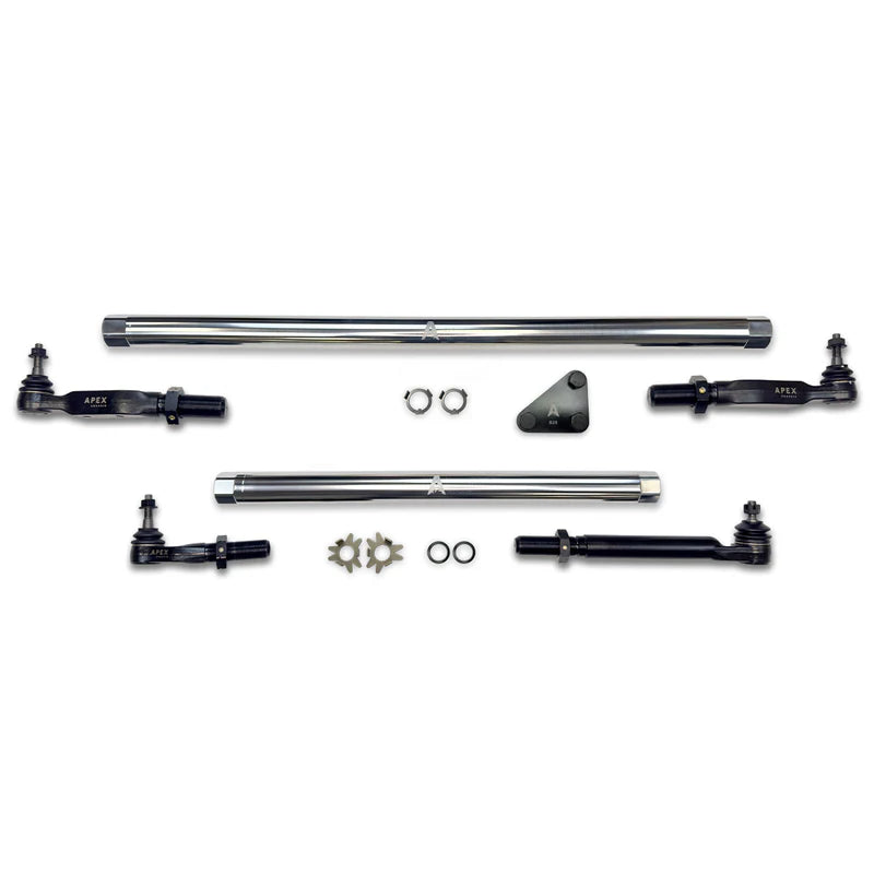 Apex Chassis ProLock Complete Steering Kit | Polished Aluminum | 2014-2026 Ram 2500/3500 4WD