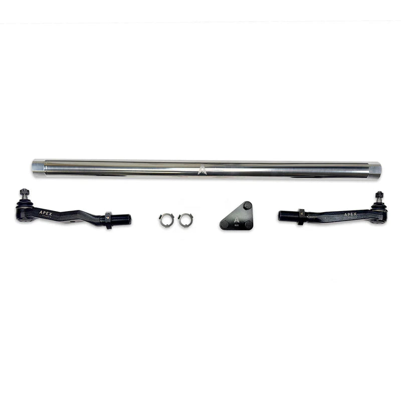 Apex Chassis KIT386-POL ProLock Tie Rod — 1.75" Polished 7075-T6 Aluminum | 2014–2026 Ram 2500 / 2013–2026 Ram 3500 4WD | 2–6" Lift | Gas & 6.7L Cummins