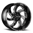 Off Road Monster Wheels M07 GBML Gloss Black | 20x10 -19mm | 5x127 | Jeep Wrangler & Gladiator