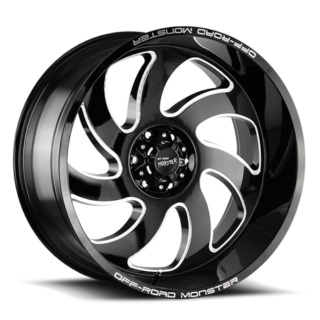 Off Road Monster Wheels M07 GBML Gloss Black | 20x10 -19mm | 5x150 | 2007–2021 Toyota Tundra/Sequoia & Land Cruiser