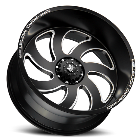Off Road Monster Wheels M07 BML Flat Matte Black | 20x10 -19mm | 6x135 | 2004–2026 Ford F-150 & Expedition