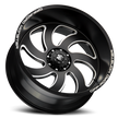 Off Road Monster Wheels M07 BML Flat Matte Black | 24x12 -44mm | 6x139.7 | Truck/SUV Wheel