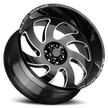 Off Road Monster Wheels M07 GBML Gloss Black | 24x12 -44mm | 6x139.7 | Truck/SUV Wheel