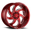 Off Road Monster Wheels M07 R Candy Red | 24x12 -44mm | 8x165.1 | HD Truck Wheel
