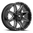 Off Road Monster Wheels M08 GBML Gloss Black | 20x9 +5mm | 5x139.7/5x150 | Truck/SUV Wheel