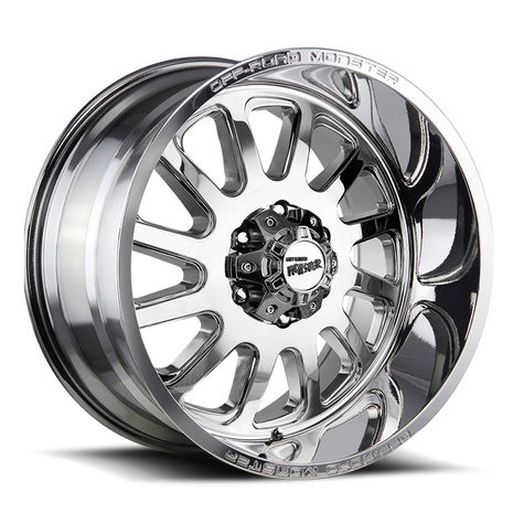 Off Road Monster Wheels M17 C Chrome | 20x10 -19mm | 5x127 | Jeep Wrangler & Gladiator
