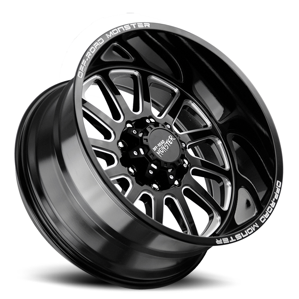 Off Road Monster Wheels M17 GBML Gloss Black | 20x10 -19mm | 6x135 | 2004–2026 Ford F-150 & Expedition