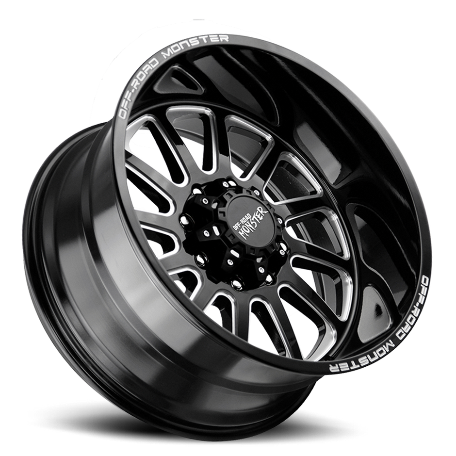 Off Road Monster Wheels M17 GBML Gloss Black | 20x10 -19mm | 6x139.7 | Truck/SUV Wheel