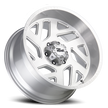 Off Road Monster Wheels M19 BSML Brushed Silver | 20x10 -19mm | 6x139.7 | Truck/SUV Wheel