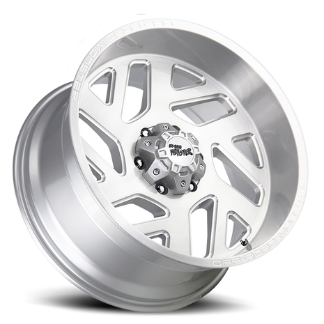 Off Road Monster Wheels M19 BSML Brushed Silver | 20x10 -19mm | 6x139.7 | Truck/SUV Wheel