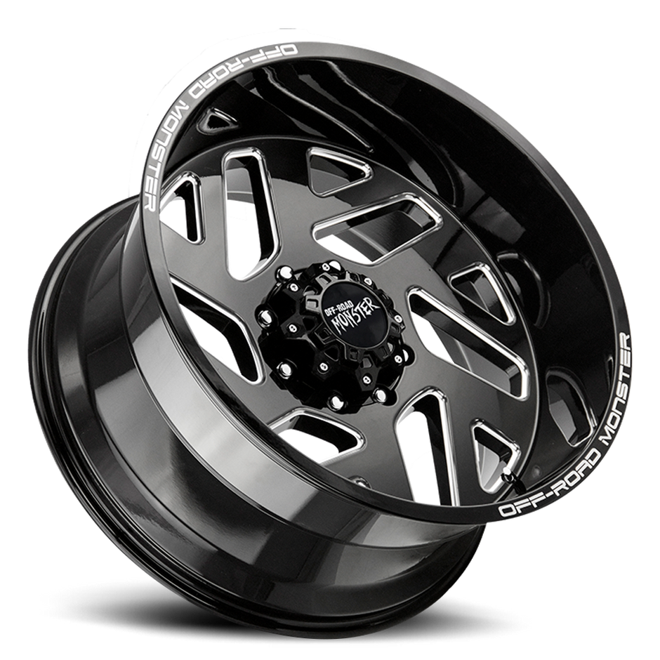Off Road Monster Wheels M19 GBML Gloss Black | 20x10 -19mm | 6x139.7 | Truck/SUV Wheel