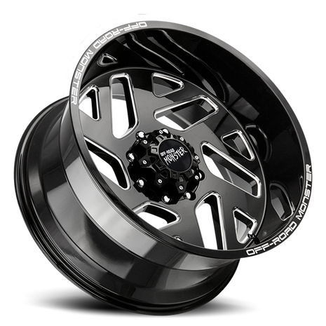 Off Road Monster Wheels M19 GBML Gloss Black | 20x10 -19mm | 6x139.7 | Truck/SUV Wheel
