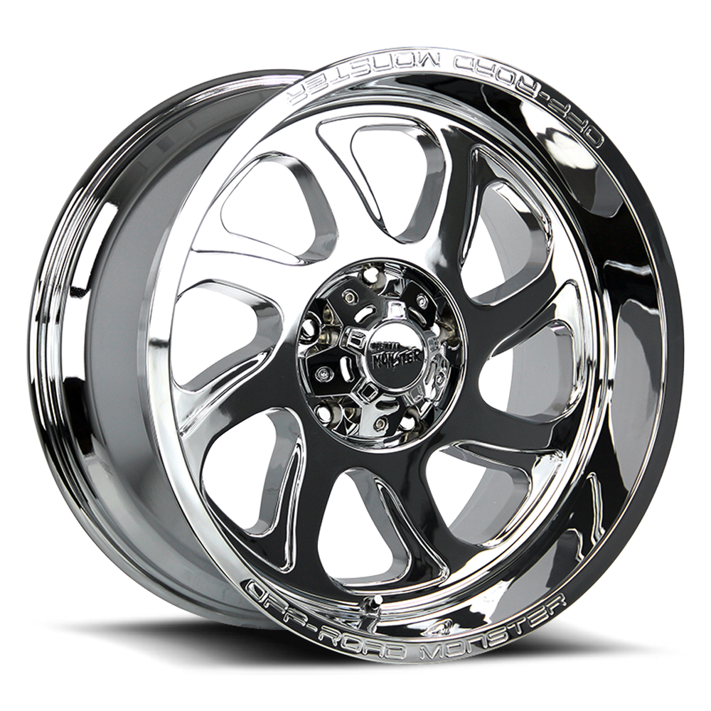 Off Road Monster Wheels M22 C Chrome | 20x10 -19mm | 5x139.7 | Truck/SUV Wheel