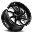 Off Road Monster Wheels M22 GBML Gloss Black | 20x10 -19mm | 5x139.7 | Truck/SUV Wheel