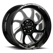 Off Road Monster Wheels M22 GBML Gloss Black | 22x12 -44mm | 6x135 | 2004–2026 Ford F-150 & Expedition