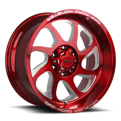 Off Road Monster Wheels M22 R Candy Red | 22x12 -44mm | 6x139.7 | Truck/SUV Wheel