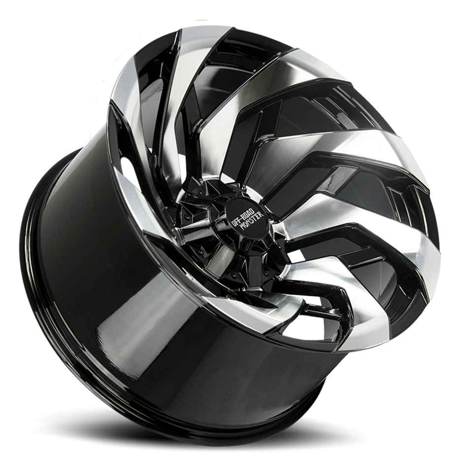 Off Road Monster M24 GBM | Gloss Black Machined Spoke Faces | 20x10 | -19mm | 5x127 & 5x139.7