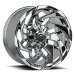 Off Road Monster Wheels M24 Chrome | 20x10 -19mm | 8x165.1/8x170 | HD Truck Wheel
