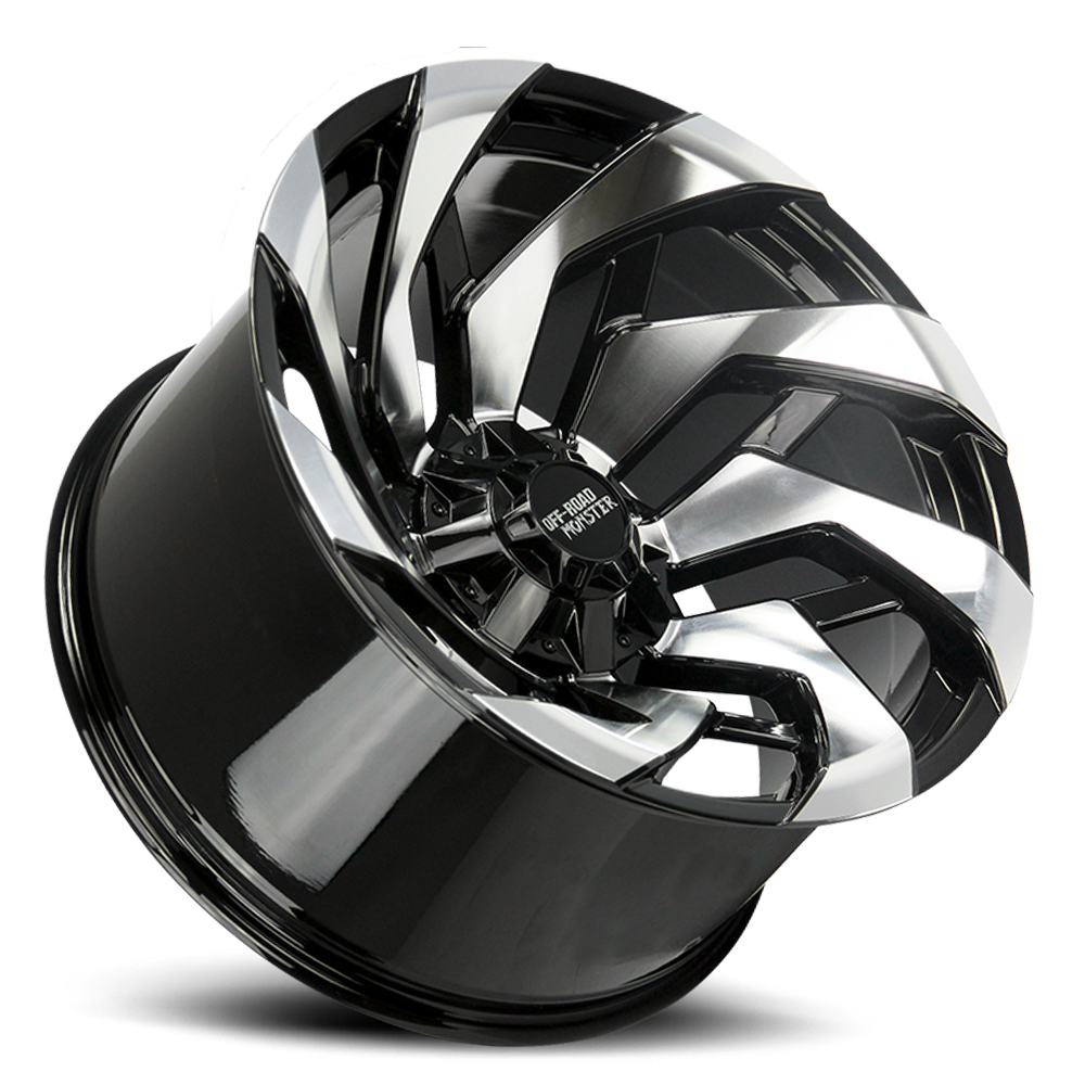 Off Road Monster M24 GBM Gloss Black Milled | 22x12 -44mm | 5x127 & 5x139.7