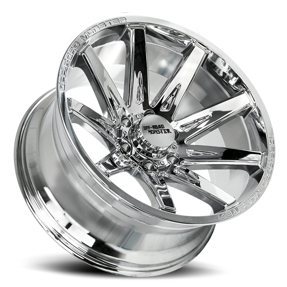 Off Road Monster Wheels M25 C Chrome | 20x10 -19mm | 6x135 | 2004–2026 Ford F-150 & Expedition