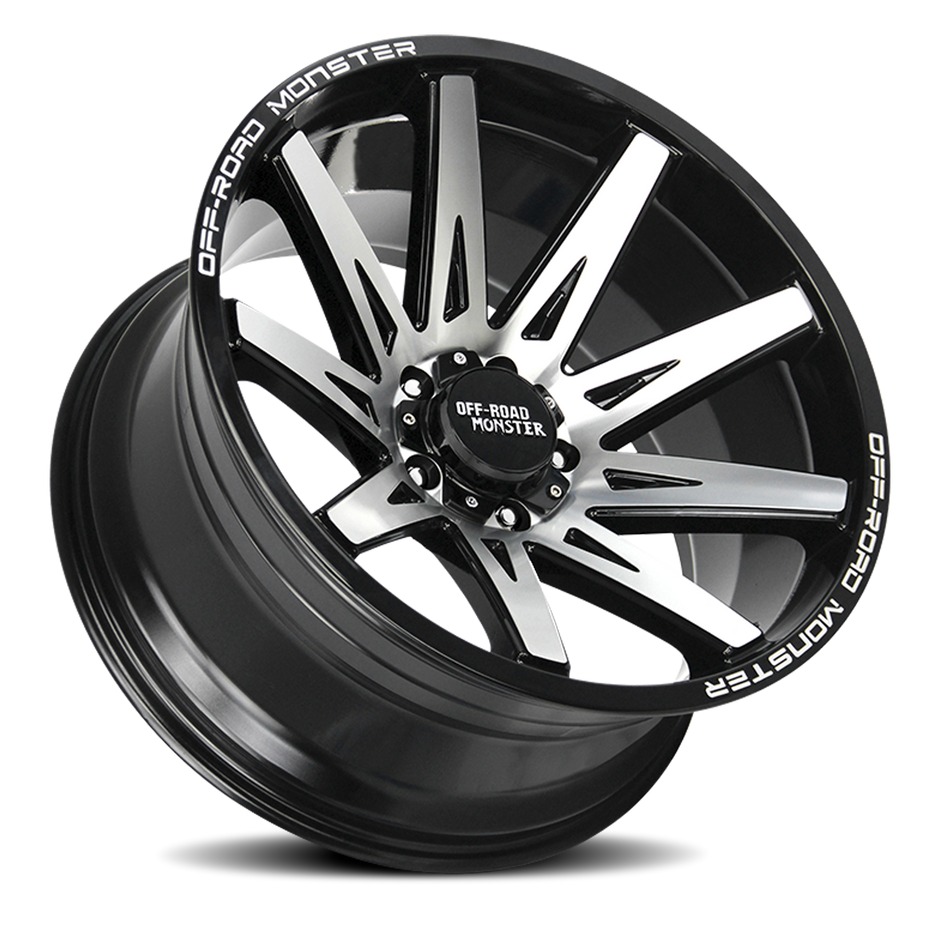 Off Road Monster Wheels M25 GBM Gloss Black | 20x10 -19mm | 6x135 | 2004–2026 Ford F-150 & Expedition