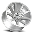 Off Road Monster Wheels M25 BFS Brushed Face Silver | 20x10 -19mm | 6x139.7 | Truck/SUV Wheel